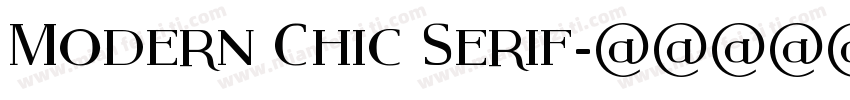 Modern Chic Serif字体转换
